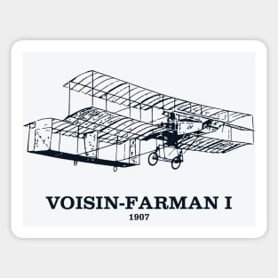 Voisin-Farman I 1907 Biplane Sticker